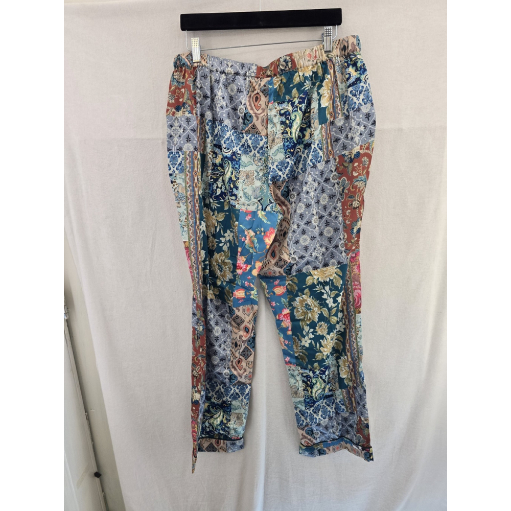 Tohani Collection NWT 2 Piece Pajamas Colorblock Designs Pants /Shirt LADIES Med - Picture 15 of 16